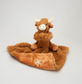 Longhorn Horny Highland Coo Cow Toy Soother Brown plus soother box