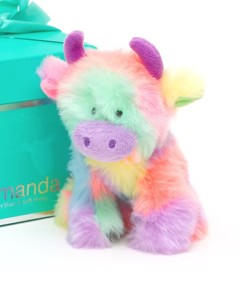 Mini Rainbow Highland Cow
