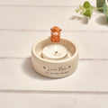 TINY WORLD LOVE MOO HIGHLAND COW TEALIGHT HOLDER