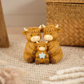 HIGHLAND COW HELLO BABY FAMILY ORNAMENT