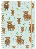 Highland Cow A4 Wiro Notebook