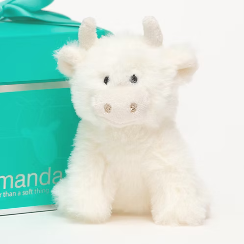 Mini Cream Highland Cow
