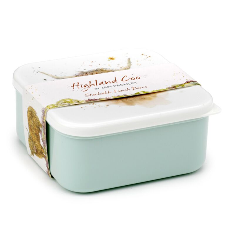 Jan Pashley Highland Coo Cow Set of 3 Lunch Box M/L/XL