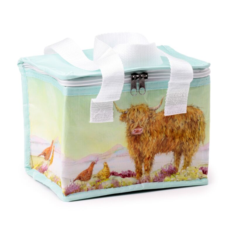 Jan Pashley Highland Coo Cow Cool Bag Lunch Bag