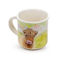 Jan Pashley Highland Coo Cow Set of 2 Porcelain Espresso Cups 75ml