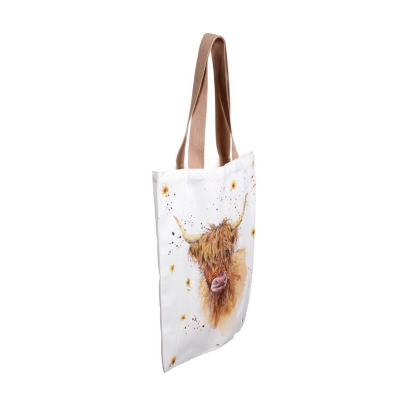 Jan Pashley Highland Coo Cow Reusable Tote Bag