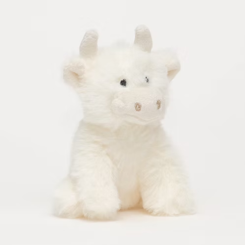 Mini Cream Highland Cow
