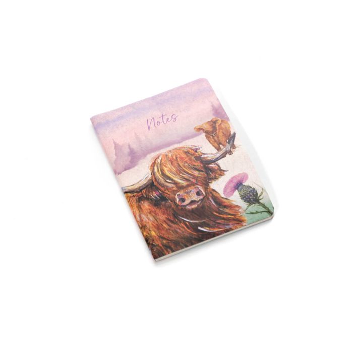 HIGHLAND COW WITH THISTLE NOTEBOOK