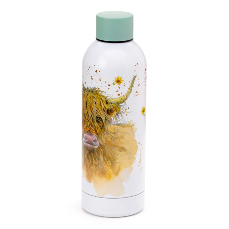 Jan Pashley Highland Coo Cow Hot & Cold Drinks Bottle 530ml