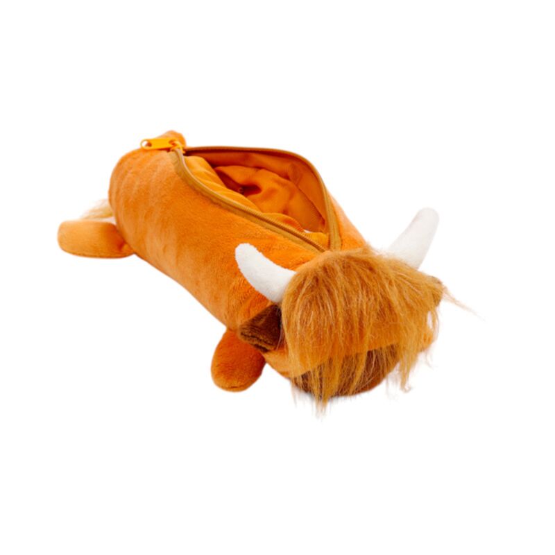Highland Coo Cow Plush Pencil Case
