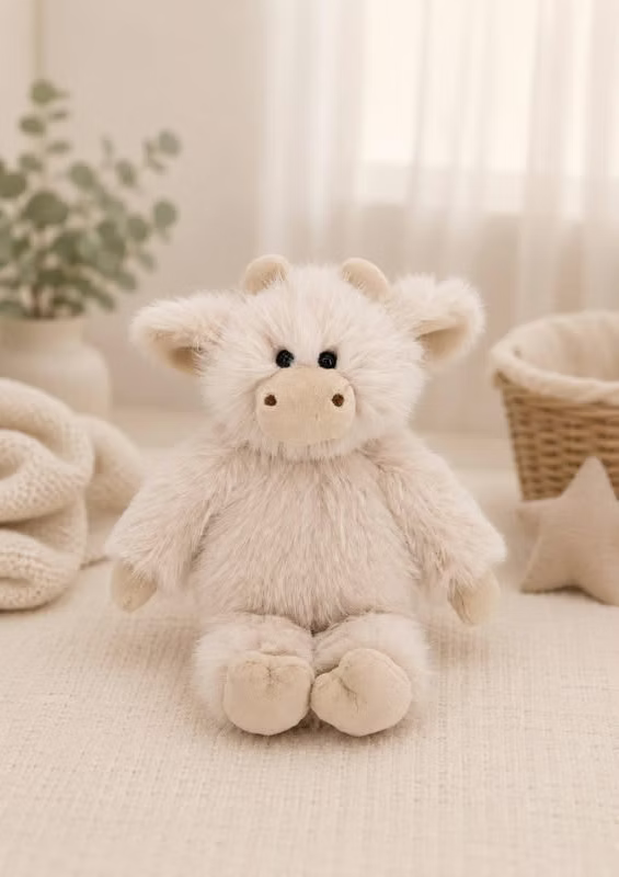 Dingle Dangle Beige Highland Cow