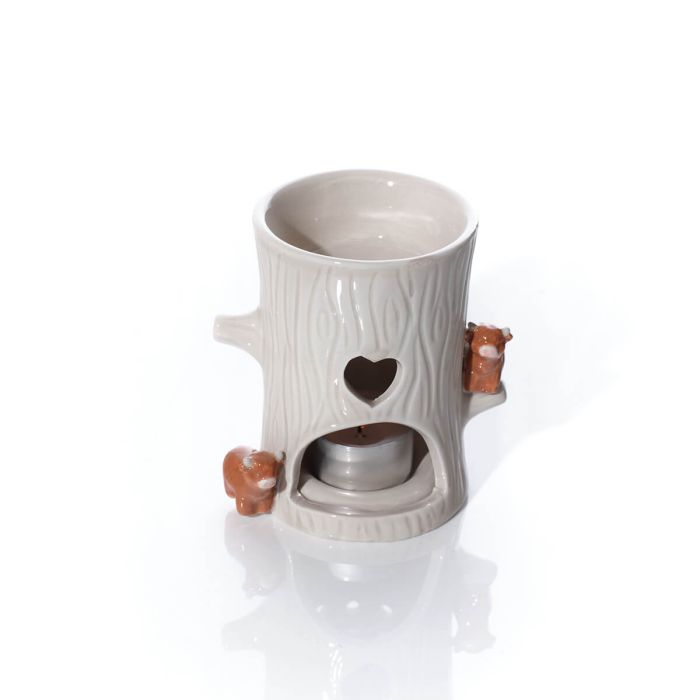TINY WORLD HIGHLAND COW TREE SHAPED WAX MELT BURNER