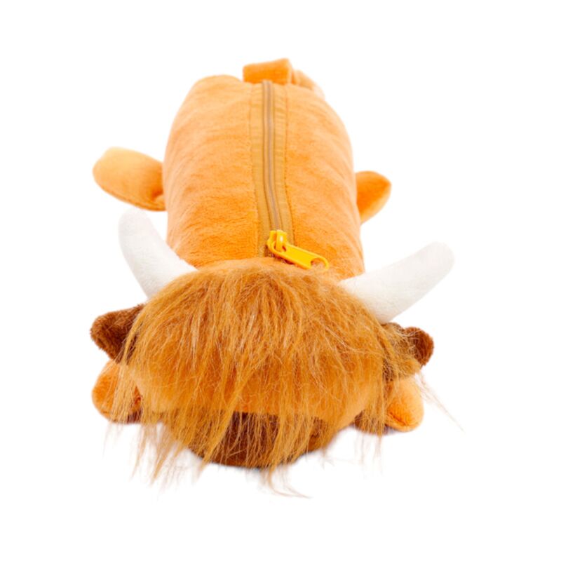 Highland Coo Cow Plush Pencil Case