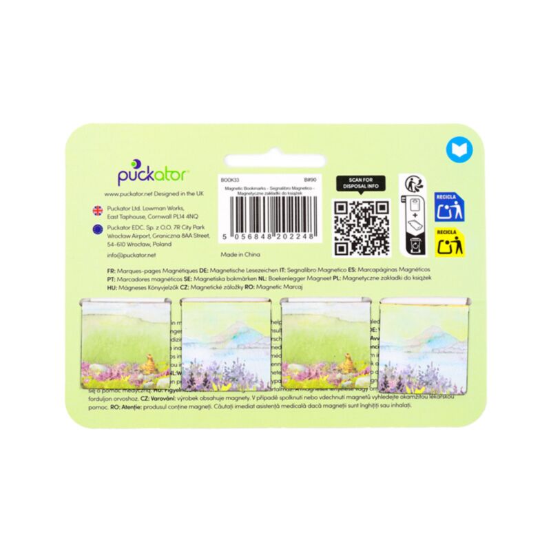 Jan Pashley Highland Coo Cow Magnetic Bookmark Set