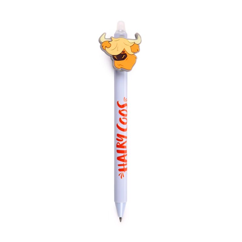 Hairy Coos Cow Highland Coo Erasable Pen with PVC Topper
