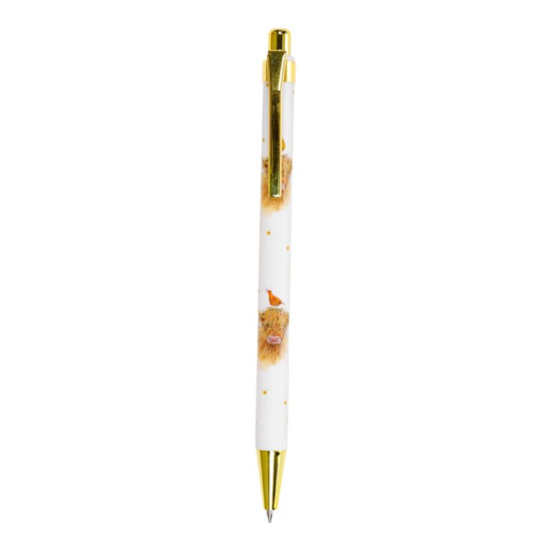 Jan Pashley Highland Coo Cow Twin Pen Set