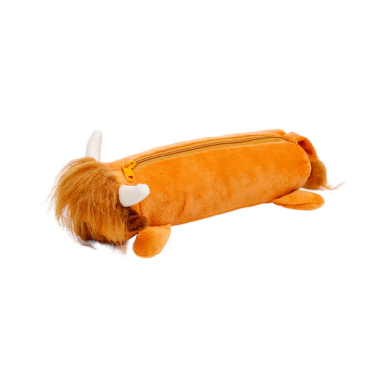 Highland Coo Cow Plush Pencil Case