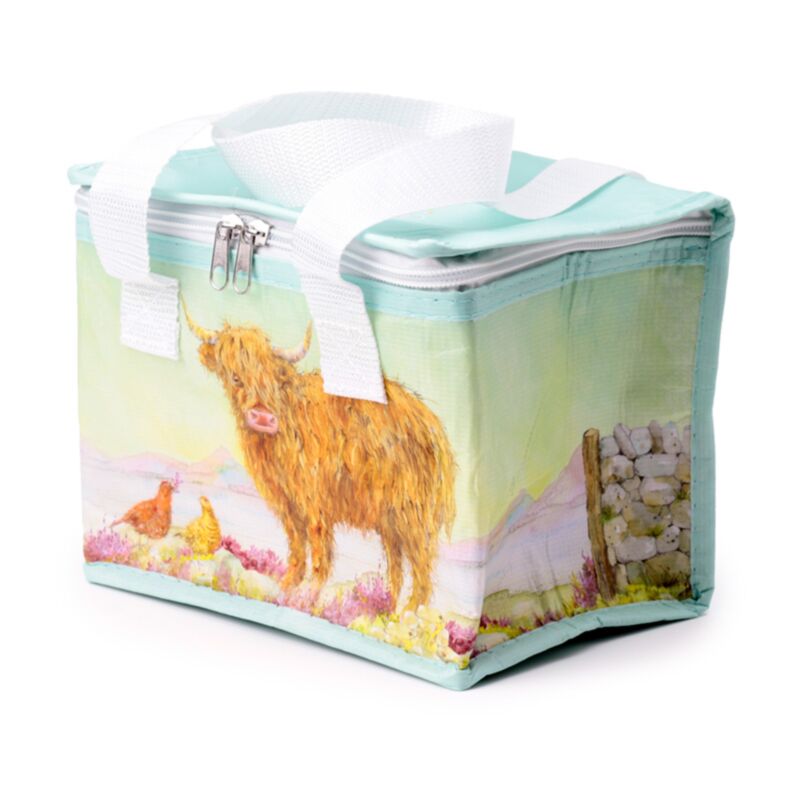Jan Pashley Highland Coo Cow Cool Bag Lunch Bag