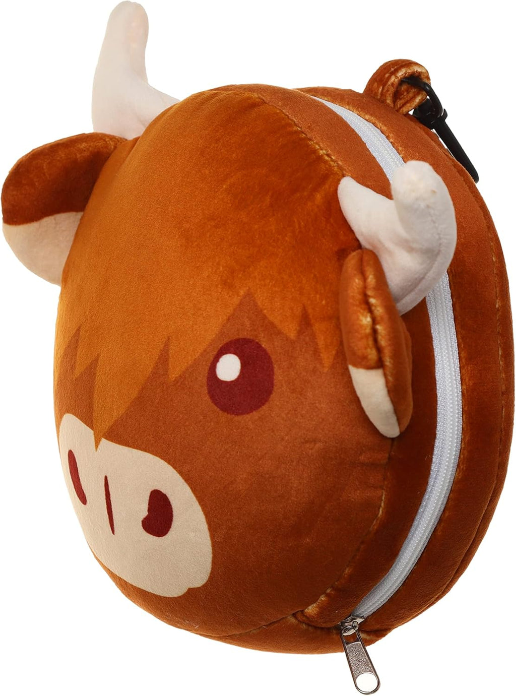 Relaxeazzz Highland Coo Cow Plush Travel Pillow & Eye Mask