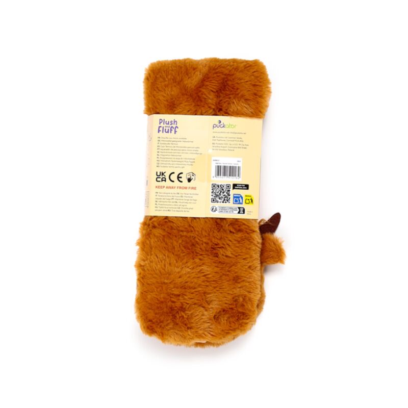 Highland Coo Cow Microwavable Plush Neck Warmer Lavender Heat Pack