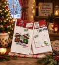 Christmas Kisses Highland Cow Tea Towels - 3 pack