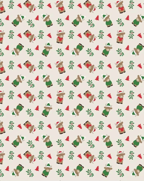 Christmas Kisses Highland Cow Design Fleece Blanket Throw