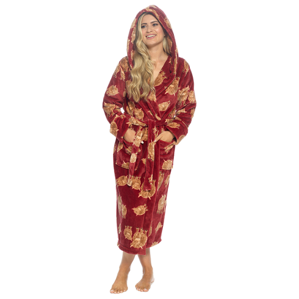 Highland Cow Supersoft Fleece Dressing Gown - M