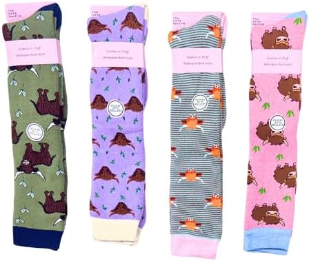 Ladies Wellington Boot Socks Highland Cow