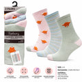 Ladies 3 Pack Highland Cow Design Socks