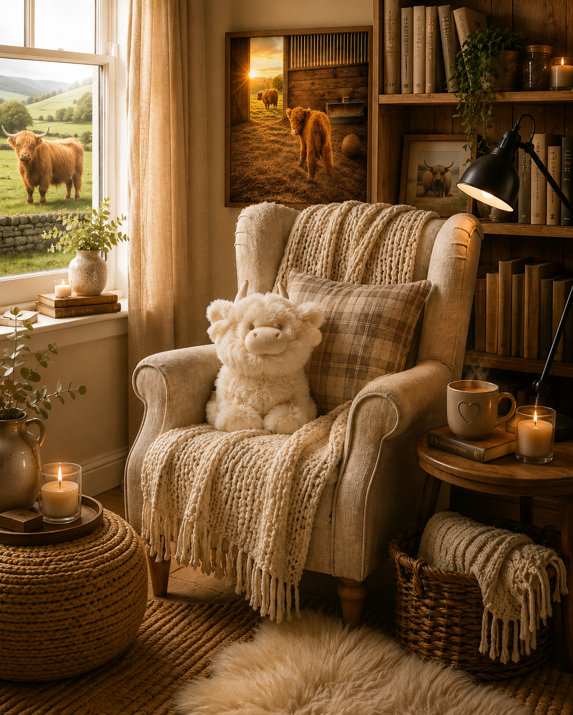 Where's Mommy | Highland Cow Nursery Collection | Instant Download