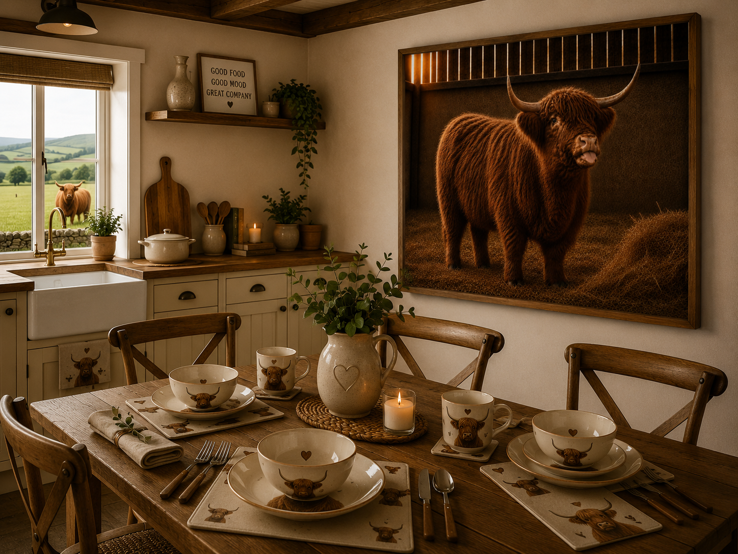 I Regret Nothing | Highland Cow Nursery Collection | Instant Download