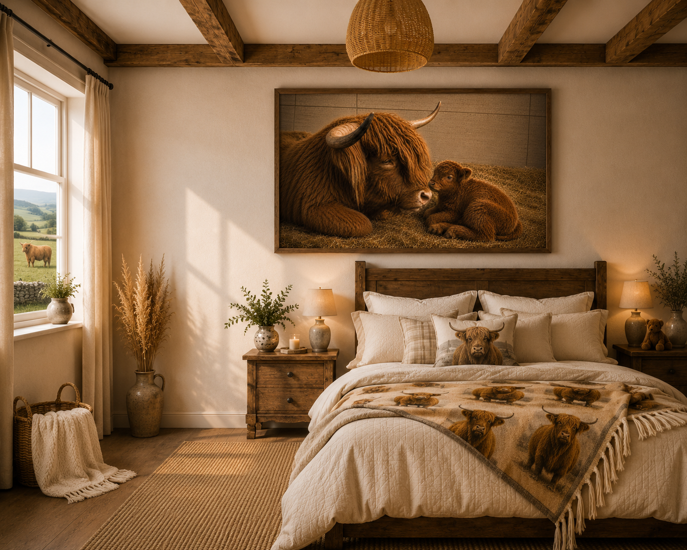 Home at Last | Highland Cow Nursery Collection | Instant Download