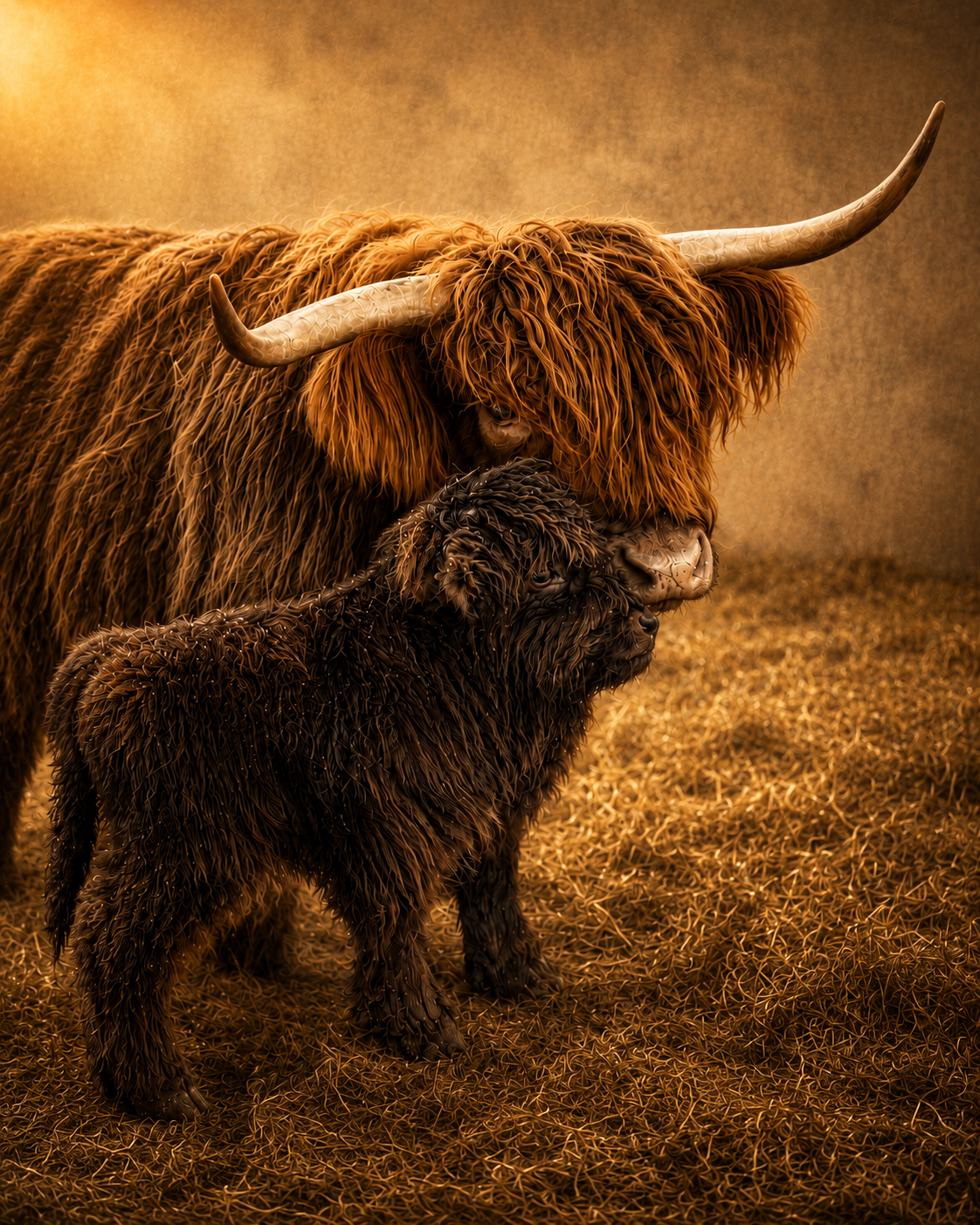 Mommy and Me | Highland Cow Nursery Collection | Instant Download