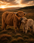 Never Alone | Highland Cow Nursery Collection | Instant Download