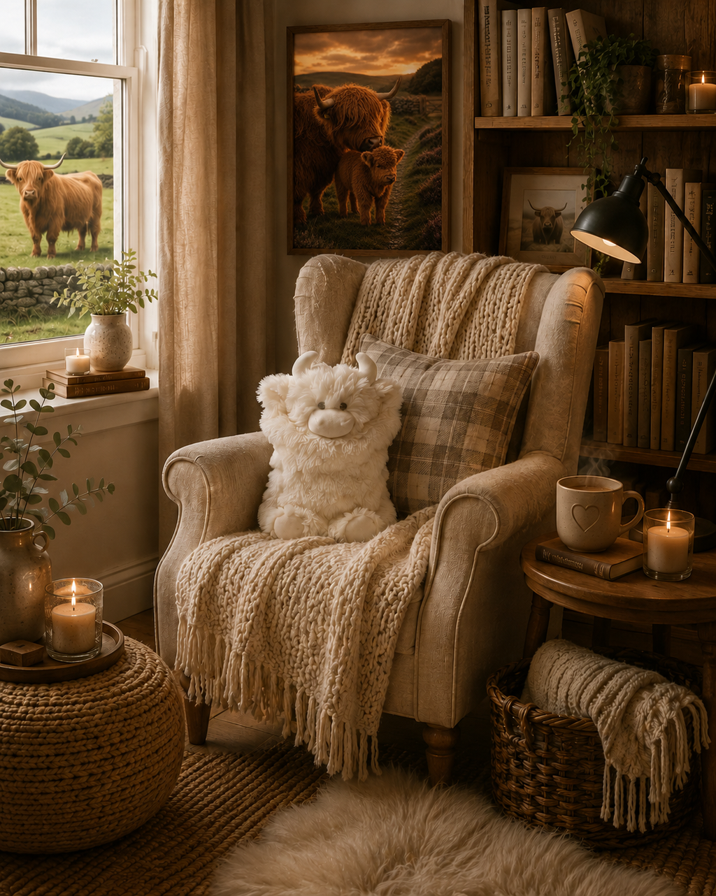 The Protector | Highland Cow Nursery Collection | Instant Download