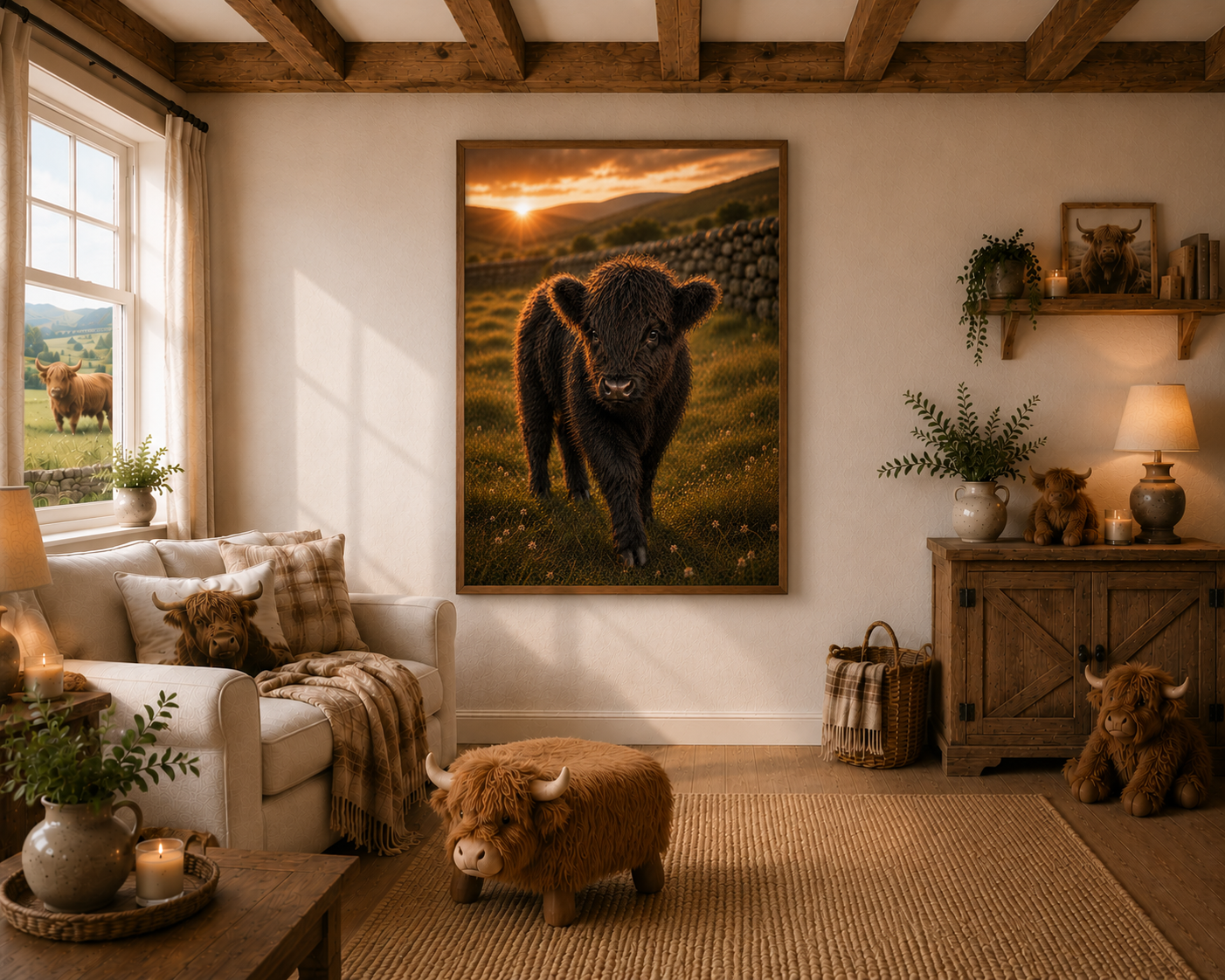 Tiny Treasure | Highland Cow Nursery Collection | Instant Download