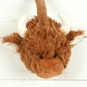 Adjustable Brown Highland Cow Earmuffs