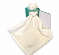 Cream Highland Coo Cow Baby Toy Soother Comforter & Soother Box