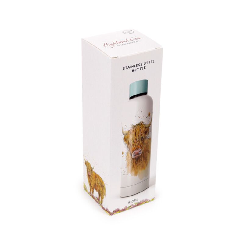 Jan Pashley Highland Coo Cow Hot & Cold Drinks Bottle 530ml
