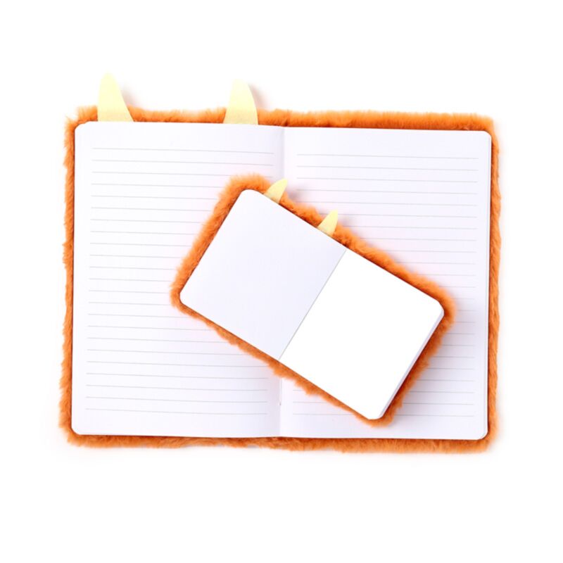 Highland Coo Cow Plush Notebook with Pouch & Mini Notebook