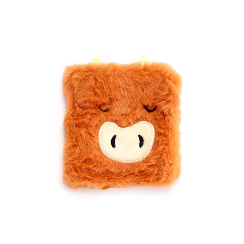 Highland Coo Cow Plush Notebook with Pouch & Mini Notebook