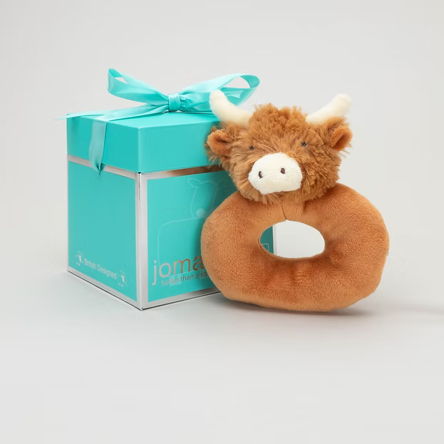 Horny Highland Brown Cow Rattle