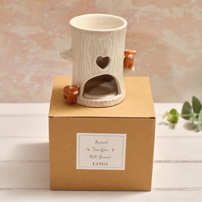 TINY WORLD HIGHLAND COW TREE SHAPED WAX MELT BURNER